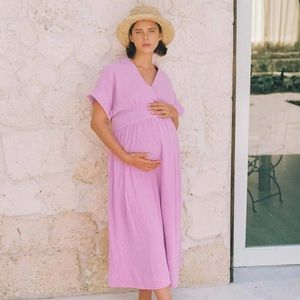 HATCH The Carolina Dress - Color: Orchid - Size: Maternity 3